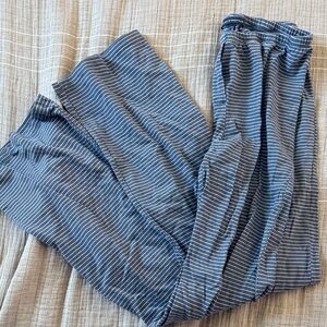 Brandy Melville Navy Striped Pants